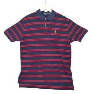 Polo Ralph Lauren Striped Polo Shirt Cotton Short Sleeve Preppy Nautical Mens XL
